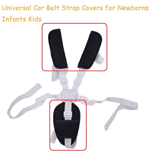 Image of 3 Pack Universal Car Seatbelt Crotch Cushion,Car Seat Belt Kit,Soft Seat Belt Strap Covers
