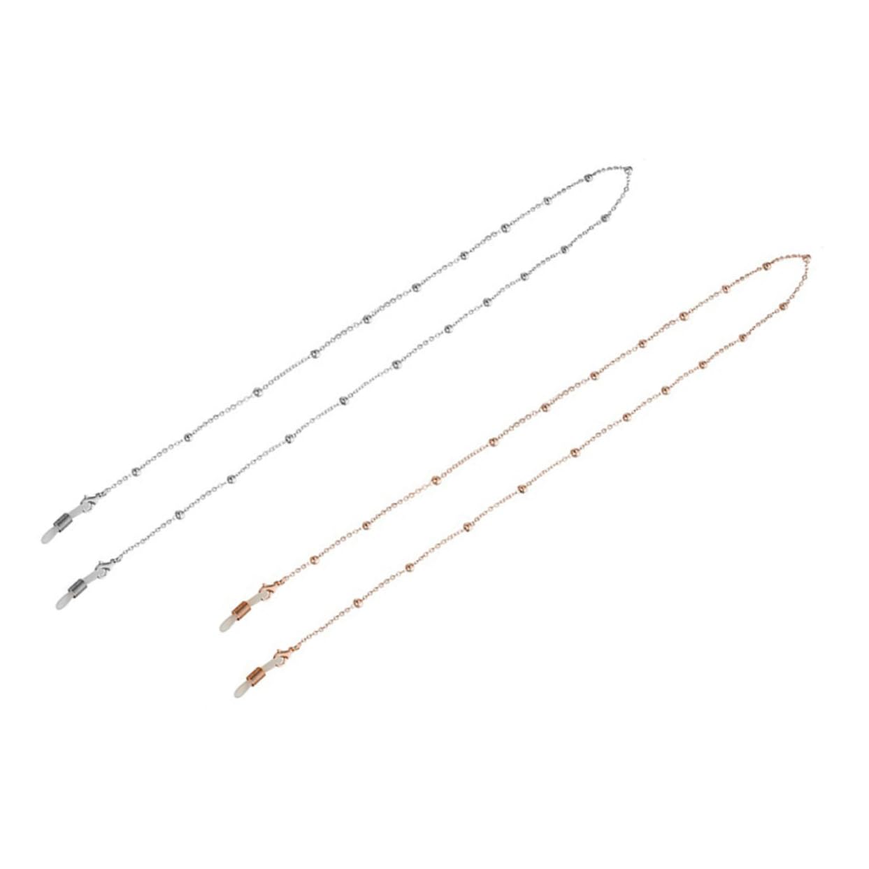 WOFASHPURET 2pcs Eyewear Safety Strap Eyewear Retainer Eyeglasses for Glasses Neck Chain Sunglasses Holder Safety Lanyard Eyeglass Neck Chain Eleglass Holder Strap Glasses