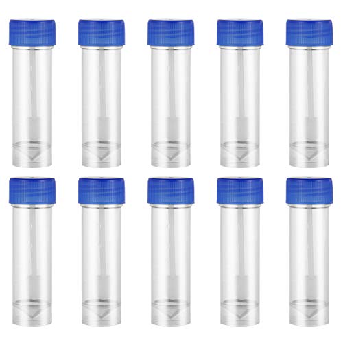 Hemobllo Kunststoff Kryoröhrchen - Probenröhrchen Probierrohr Proben Behälter 25-30ml,10 Stück Cover