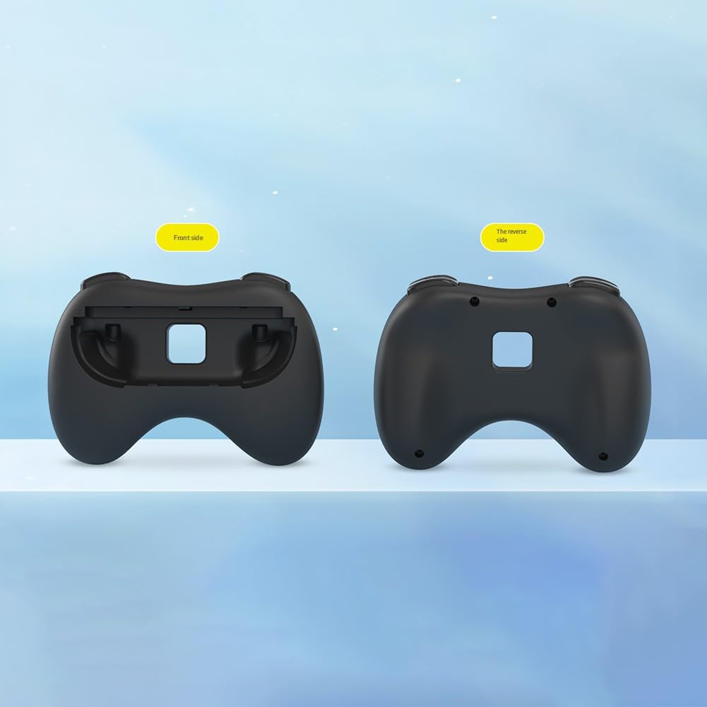 Impugnatura per Nintendo Switch2, accessori ergonomici per controller ABS, per Compact 14 x 10 x 3,5 cm, compatibile con console Switch 2, nero/per rosso-blu