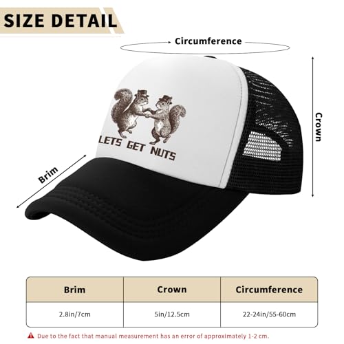 Image of Funny Trucker Hats,Trucker Hat Baseball Cap for Women Snapback Adjustable Hat Humor Gift Men