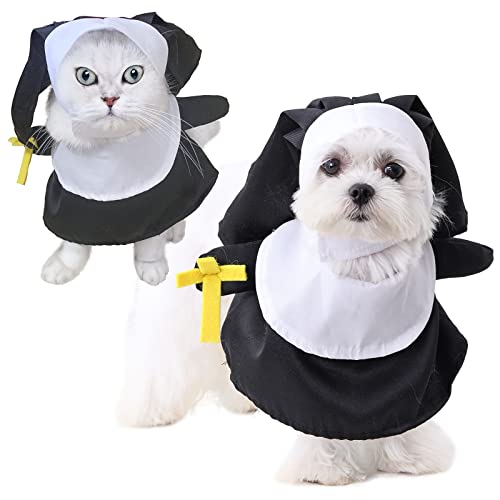 Disfraz de monja para perro talla única