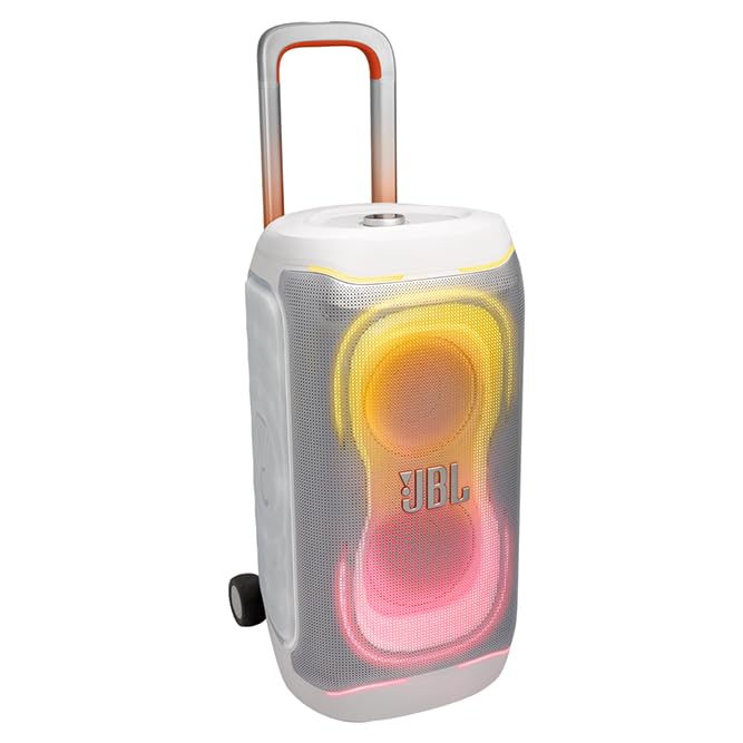 Image of JBL PartyBox 330 Portable Party Speaker Bundle with gSport Cargo Sleeve (White)