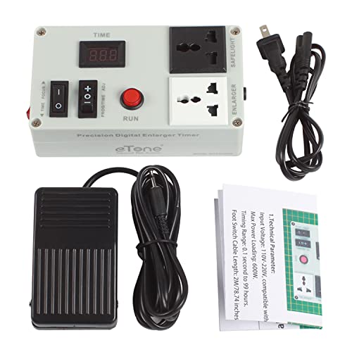 eTone Precision Digital Darkroom Enlarger Timer for Photo Printing Enlargement Exposure Box Equipment