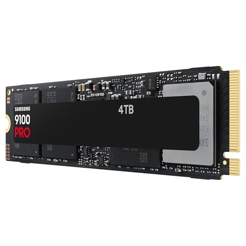 Image of Samsung SSD 9100 PRO 4TB, PCIe 5.0x4 M.2 2280, Seq. Read Speeds Up to 14,800MB /s, Best for AI Computing, Gaming, and Heavy Duty Workstations (MZ VAP4T0B)
