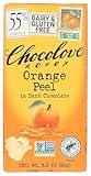 Chocolove, Orange Peel in Dark Chocolate, 3.2 oz