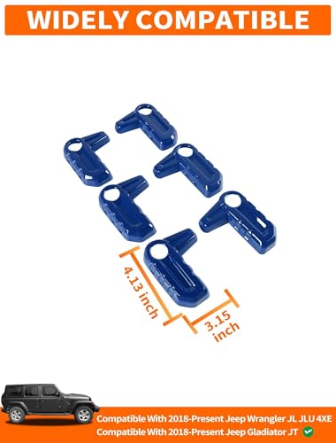 image for Savadicar Blue Interior Accessories - Hardtop Latches Trim Cover for 2