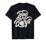 Love My Boys Baseball Inspired Double Play Practice Game T-Shirt