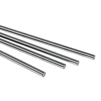 INVENTO 2pcs EN31 Rustproof Steel Smooth Rod 12mm OD 400mm (0.4 mtr) Long for CNC Robotics Machines DIY Projects