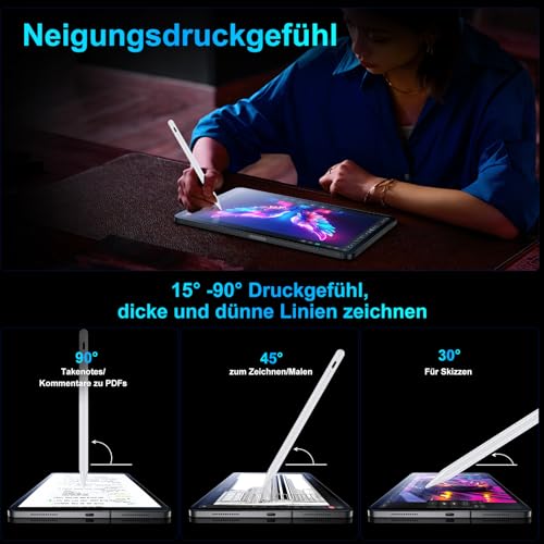 Variglas Stift für iPad 2018-2026-2X Schnellladung, Palm Rejection Neigung – Ansicht 4