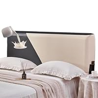 Copritestiera Antigraffio Per Letto Elasticizzato, Beige 180cm, Proteggi Letto Matrimoniale E King Size
