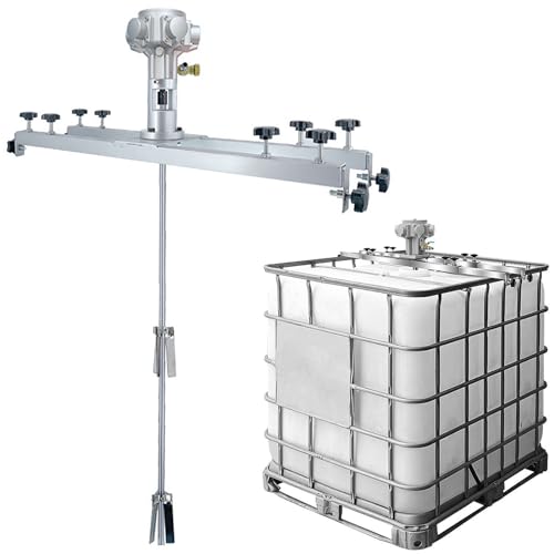 TGBHM Pneumatic Paint Mixer Pneumatic Agitator for Tank Paint Stirring Machine Air Agitators Folding Propeller for Ink Dissolver Agitator,