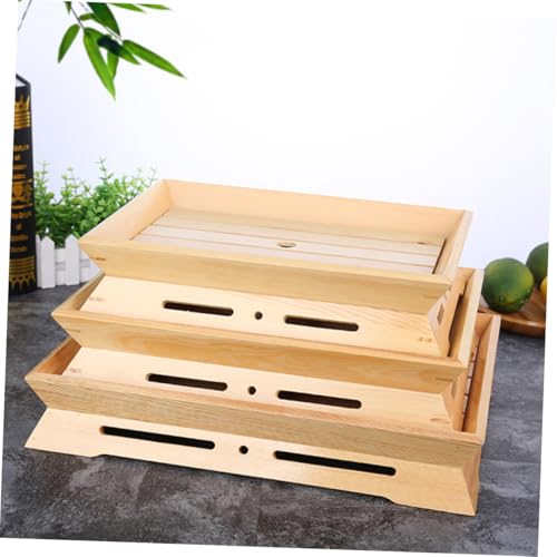 Plato japonés para sushi de plástico beige miniatura 2