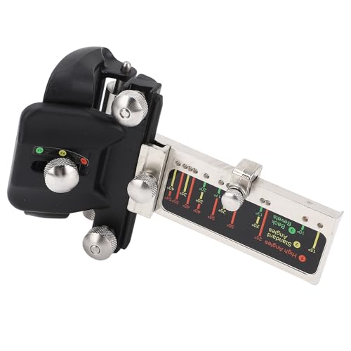Guide d'affûtage angle fixe avec plaque d'échelle pour lame de raboteuse