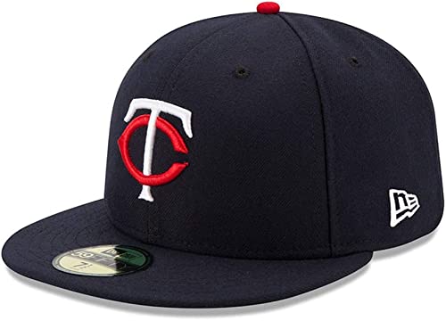 New Era MLB 59FIFTY Team Color Authentic Collection Fitted On Field Game Cap Hat (8, Minnesota Twins)