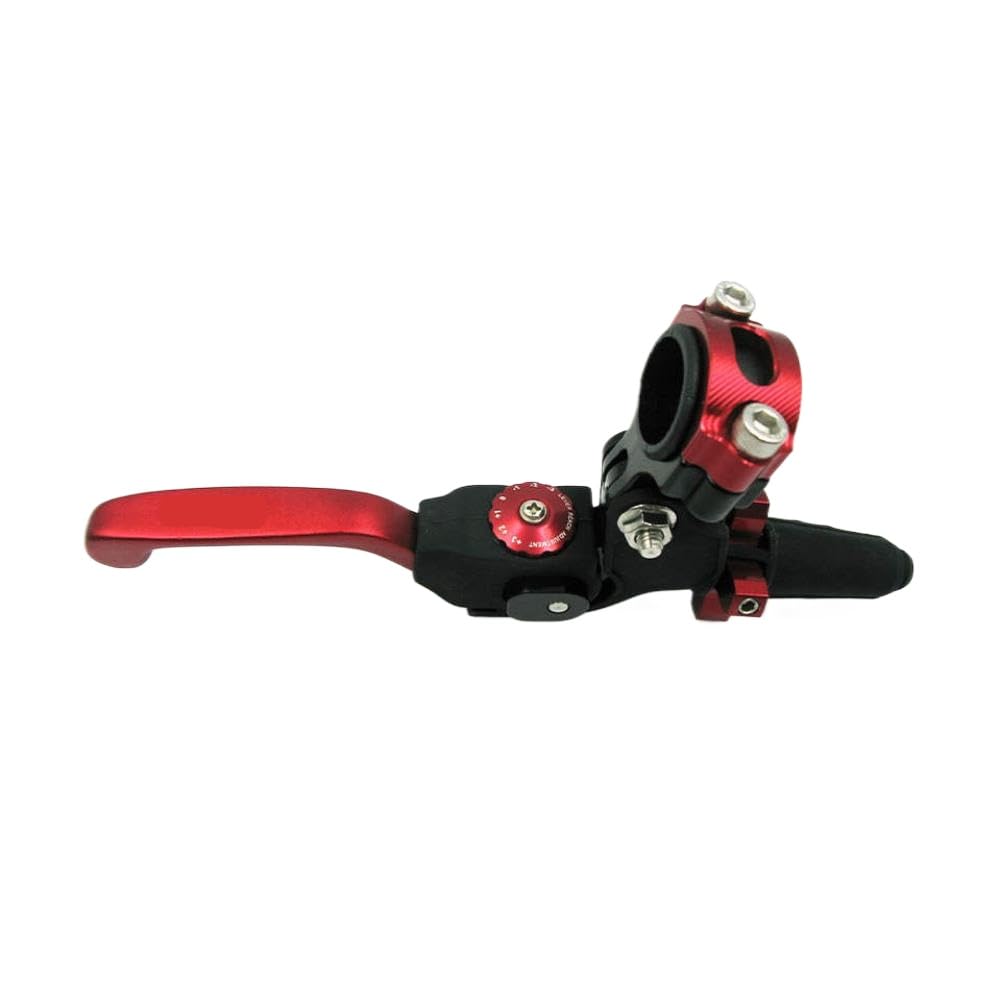Boggoexag Red Motorcycle Scooter Clutch Lever Cnc Aluminium Adjustable Handlebar Compatible With Rm Motocross Pit Bike(Red)
