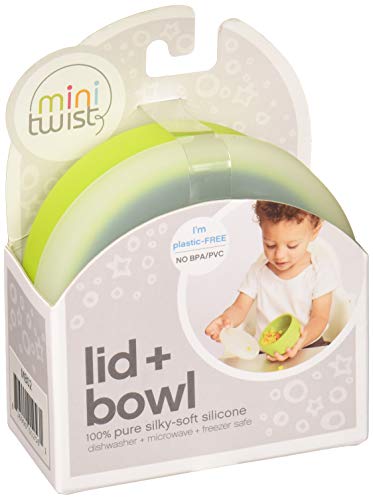 modern-twist 100% plastic free silicone waterproof, dishwasher safe, Snack Set, Green