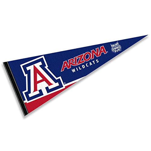 college flags amp banners co arizona wildcats pennant full size felt
