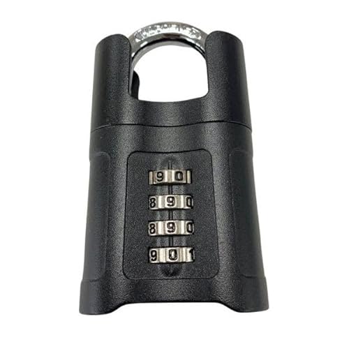 Rolson Heavy Duty 4 Digit Combination Padlock Shroud for Extra Security 66510
