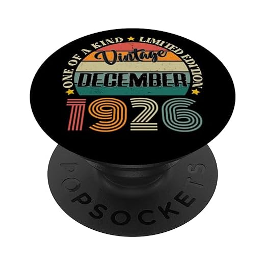 98 Años Vintage Diciembre 1926 98 Cumpleaños Retro PopSockets PopGrip Intercambiable