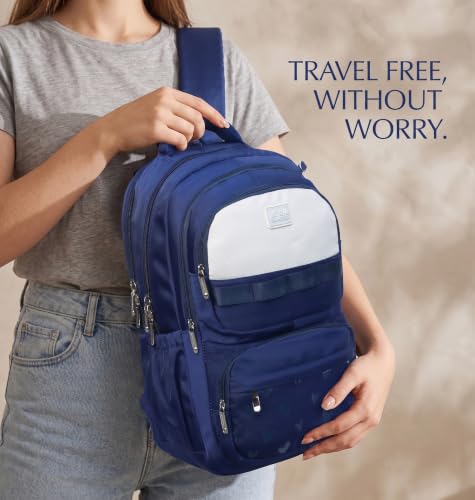 Image of ADSON kawaii Girls Travel School Bag|Backpack Of Large Capacity Aesthetic Stylish Girls Korean Laptop Bag Rucksack for School |College Bags Cute Bookbag for Teens Water Resistance 18 Inches
