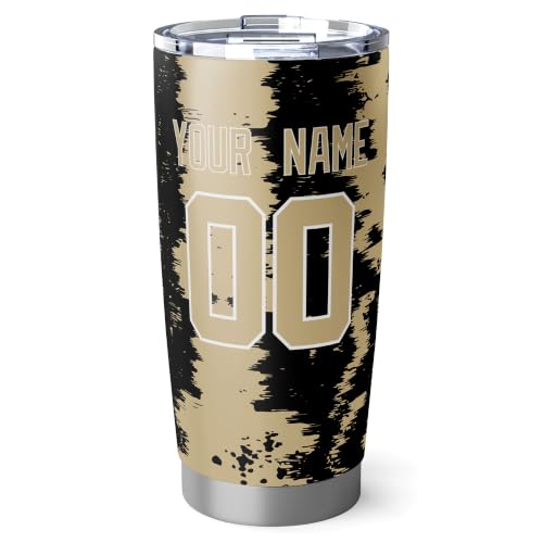Image of ANTKING New Orleans Tumbler 20oz Travel Mug Custom Number Name Gifts