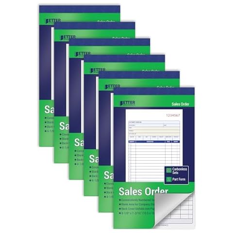 Better Office Products Sales Order Books Cover