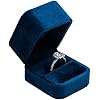 Amazon.com: Giftop Velvet Single Ring Box Case Holder for Engagement ...
