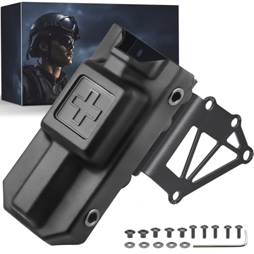 Tourniquet Holder for Gun Holster Tactical TQ Holder Adapter Mount Aluminum Tourniquet Holster with QLS Police Gear Accessories for 3-Hole Right Holster