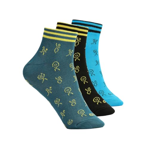 Image of CULT Men's Cotton Socks - Ultra Soft, Breathable & Anti-Microbial - Ankle Length Casual & Sports Socks with Moisture-Absorbent Fabric, Superior Fit Technology & Durable Design