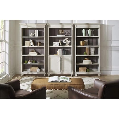 Martin Furniture Bookcase with Lower Doors, White - Thumbnail 2