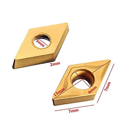 Puntas de carburo DCMT070204 YBC251 10 piezas miniatura 2