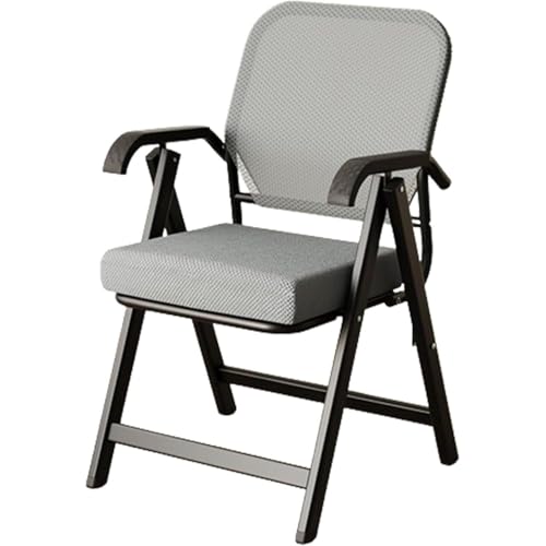 Sillón de oficina plegable con respaldo ergonómico de malla para reuniones, conferencias y salas de entrenamiento
