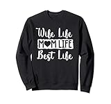 wife life mom life best life cute mother's day gift felpa