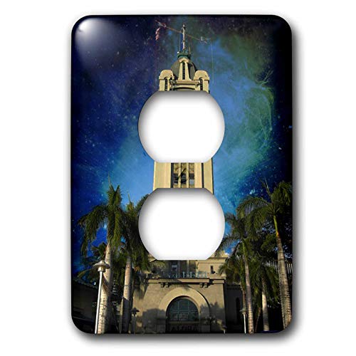Plaque de finition haut de gamme Honolulu nuit pour double prise de courant
