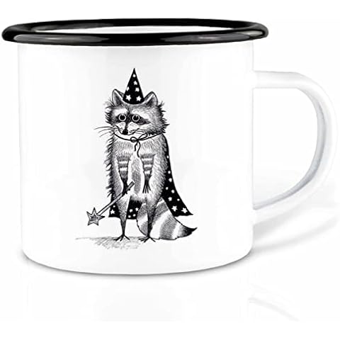 Taza esmaltada Ligarti Tiermanufaktur Mapache Cover