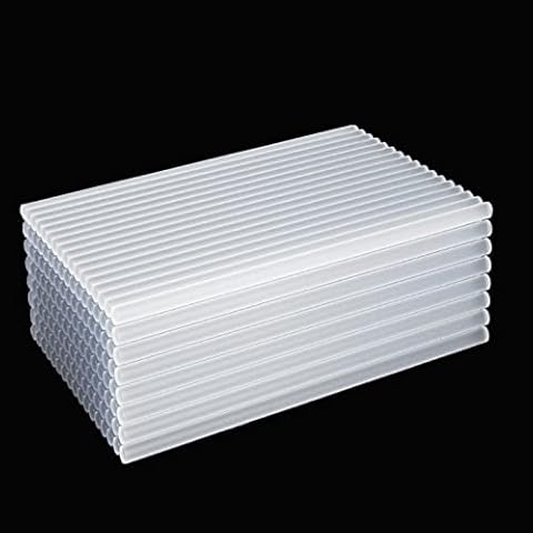 50Pcs Hot Glue Sticks for Glue Gun, Hot Glue Gun Sticks 7mm x 100mm, Mini Hot Melt Glue Stick for Crafting, DIY Arts & Repairs, Transparent Cover