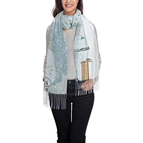 Foulards imprimés Birds In The Park contre le froid écharpe noire douce