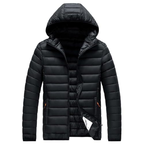 XMWSPO Men's Lightweight Padded Jacket,Slim Fit Down Coat,Casual Wear