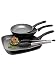 Produktbild GSW 4tlg. Pfannen-Set 'Gourmet Granit' Schwarz