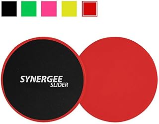 Synergee Rogue Red Gliding Discs Core Sliders. Dual Sided Use on Carpet or