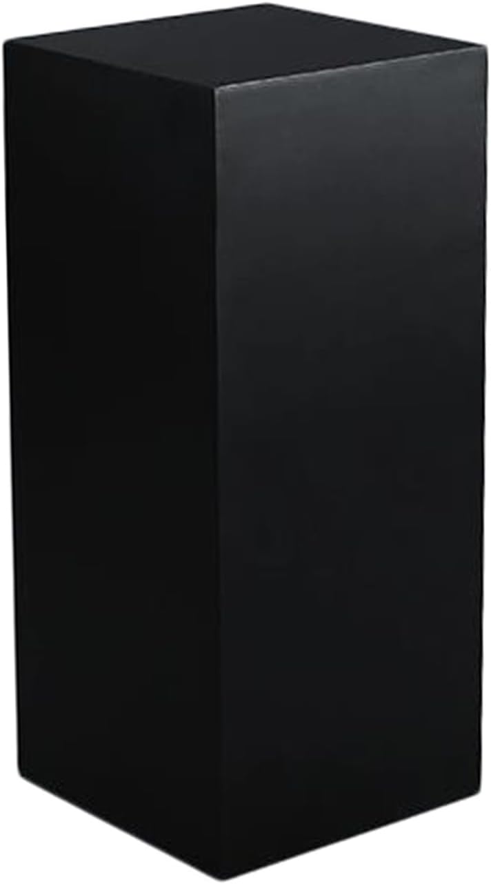 Black Display Pedestal Stand - 30x30 Cube Display Pillars for Flower, Dessert, Art Decor, Wedding & Birthday Party - Versatile Gallery Display Rack for Events