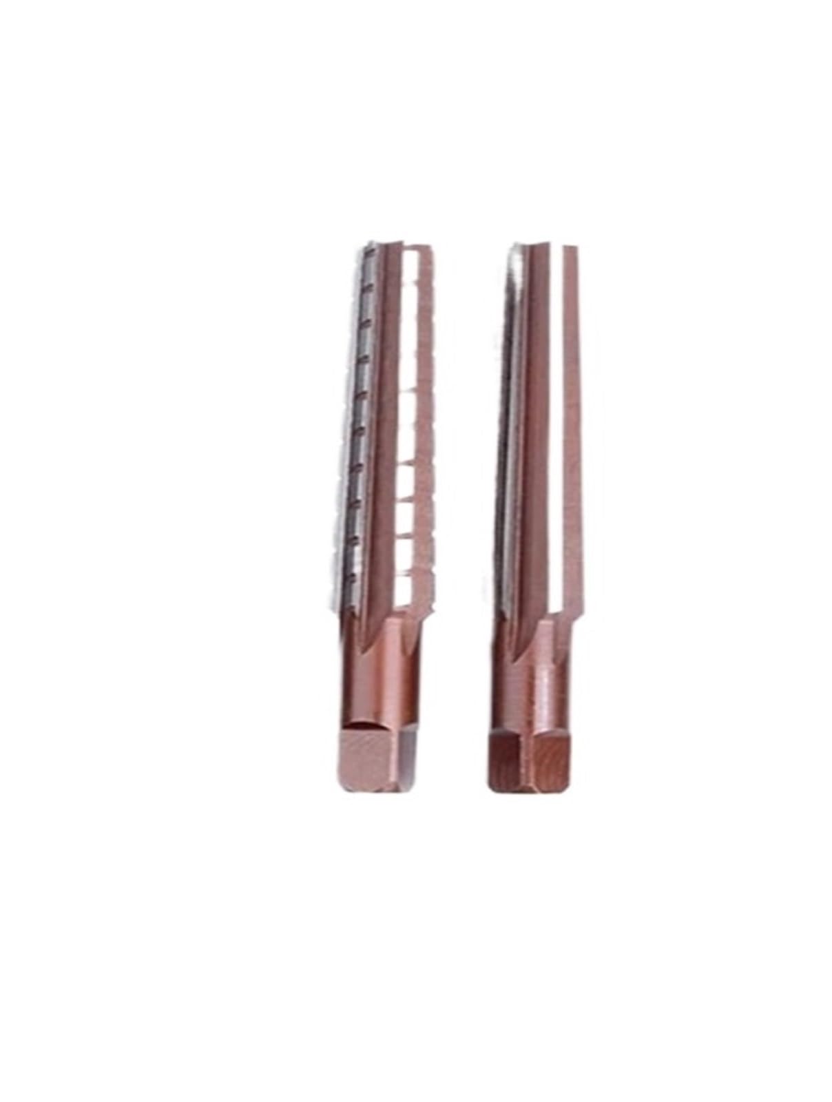 Handruimers Set Staal Fijn/Rough-Edge MT0/MT1/MT2/MT3/MT4/MT5 Taper Ruimer Voor Frezen Afwerking Cutter Tool 2 stks/set (Size : MT0) (MT2