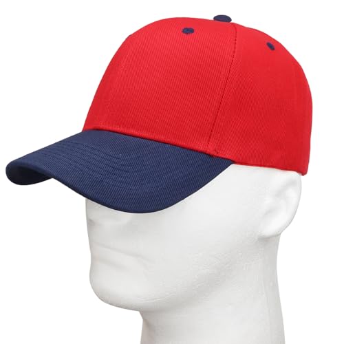 Image of Falari Wholesale Bulk Lot 12-Pack Baseball Cap Adjustable Size Plain Blank Solid Color