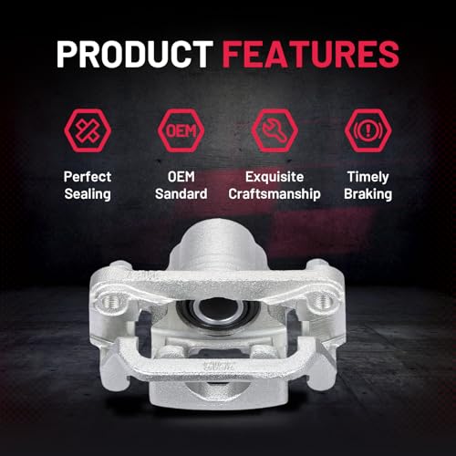 Image of BDFHYK 19-B3582 19-B3583 Rear Disc Brake Caliper Assembly Compatible with Nissan Sentra 2007-2019, Compatible with Nissan Juke 2011-2017 Tiida 2007-2010, 1.6L 1.8L 2.5L L4, GAS 2pcs