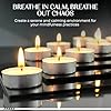 Welburn Veda&Co® Wax Unscented Tealight Candles Pack of 100 for Diwali Decoration | Long Burning | Smokeless | Candles for Home Decor, Offices, Dining & Special Occasions #5