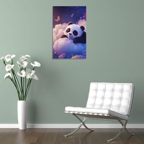 Peintures Sur Toile Panda Éco-Impression HD Durable 30x45cm - 5