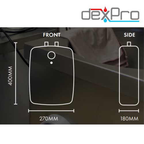 2kW Water Heater Undersink Electric 5 Litre Storage Tank for Light Commercial and Domestic Use: with Mixer Tap and Hoses: Temperature Control, Frost Protection, Thermal Cut Out: Energy Rating A - Image 3
