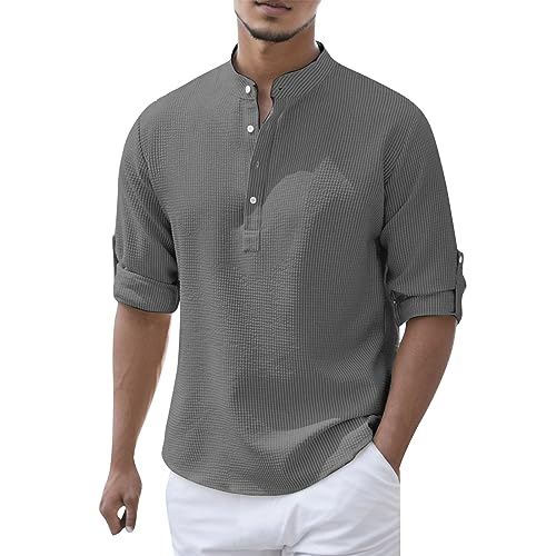 Chemise homme gris foncé fin des hauts inconfortables de mi-saison