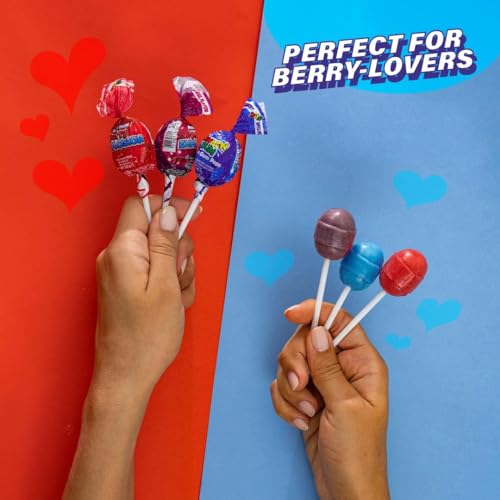 Colombina Bon Bon Boom Berry Explosion Bubble Gum Pops - 6-oz. Bag